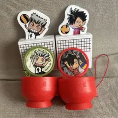 すき家　ハイキュー　コラボ　おもちゃ　スタンプ　黒尾　木兎