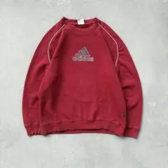 00s adidas センターロゴ　スウェット　フェード　vintage 古着