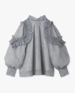 Susプリーツオーガンジースルーブラウス SWFB231037 レディース