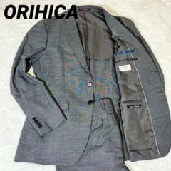 ORIHICA オリヒカ REDA セットアップ スーツ 千鳥柄 ウール 紺色