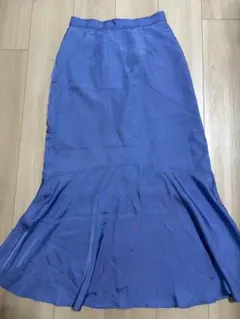 【試着のみ】グリーンレーベルリラクシング マーメイドスカート ブルーのサムネイル