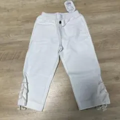 新品タグ付き　　KOE コエ　キッズ　裾レースパンツ　120