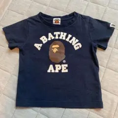 る*り様 A BATHING APE BAPE KIDS Tシャツ ネイビーのサムネイル