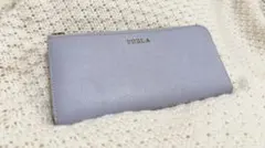 FURLA 【バビロン】L字長財布 ドロミア(ライトブルーグレー)