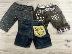 デニム ハーフパンツ 半ズボン　3点まとめ