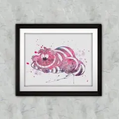 不思議な国のアリス・チェシャ猫・ディズニーリゾート・ディズニーランド・額縁付