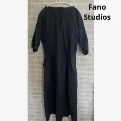 Fano Studios ワンピース　ギャザー　ブラック　ロング　長袖