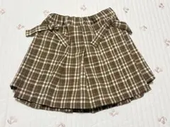 ビールーム　チェック柄プリーツスカパン