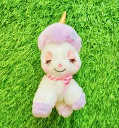 ✨美品✨ユニコーン ぬいぐるみ 小型 白と紫　16