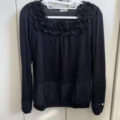 ブラック 長袖 トップス M