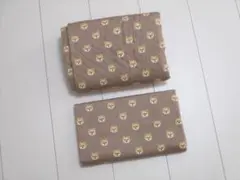 sz72★ベアーフェイス　カフェオレ　キルティング＆オックス生地★
