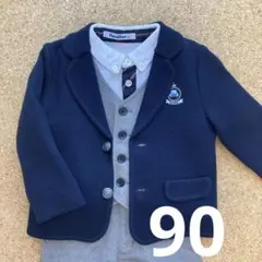 familiar ネイビー　ジャケット 90 入園式 セレモニー フォーマル