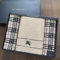 未使用　BURBERRY バスタオル1枚　フェイスタオル2枚　バーバリー