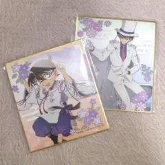 名探偵コナン トレーディングミニ色紙 秋の華和装 コナン 怪盗キッド