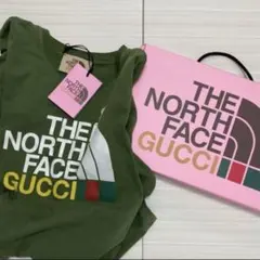 THE NORTH FACE x GUCCI カーキ レアTシャツ S