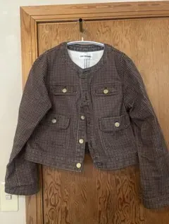LILY BROWN ノーカラークラシカルデニムジャケットのサムネイル