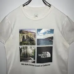 ノースフェイス　Tシャツ　サイズM デカロゴ　フォトデザイン　BOXロゴ　古着