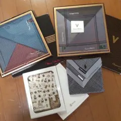 メンズブランド新品ハンカチセット　バーバリー、ラルフローレンなど