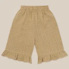 organic zoo チェックフリルパンツ