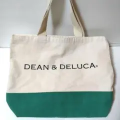 ディーン＆デルーカ♡キャンバス♡トートバック♡バイカラー 生成/緑♡大容量A4可