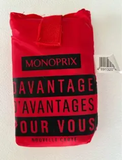 MONOPRIX エコバッグ 折りたたみ レッド