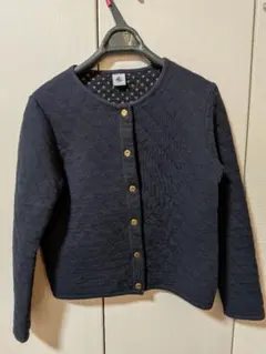 PETIT BATEAU ネイビー カーディガン 140cm