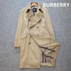 バーバリー　トレンチコート　裏地チェック　春秋冬　L～XL　美品
