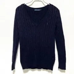 POLO RALPH LAUREN Ｖネック　ケーブルニット セーター