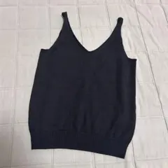 GAP ブラック Vネック ノースリーブニット XXS