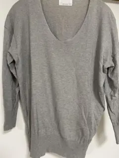 アーバンリサーチライト　グレー　Vネック 7分袖　カットソー