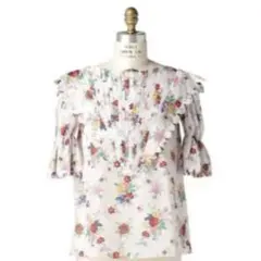 Horror Vacui ホラーバキュイ　フリル襟 ホワイトブラウス Horror Vacui のフリルブラウス