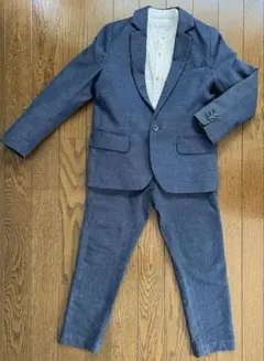 美品✨ キッズ ネイビー リネン フォーマルースーツ ３点セット 120cm