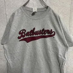GILDAN ソフトボール　チームロゴプリント　グレーTシャツ L