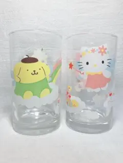 【新品未使用】サンリオ ガラスコップ 2点セット