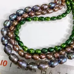 C*a様 まとめ売り＊淡水真珠＊カラーパール＊3本セットa88