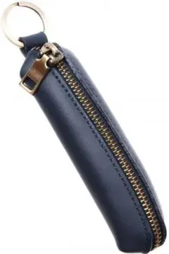 新品【訳あり】 レザー コインケース メンズ 本革 京極匠工房 ナッパレザー 紺