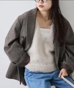 新品タグ付　チャオパニックティピー　ベスト　ジレ　ライトグレー