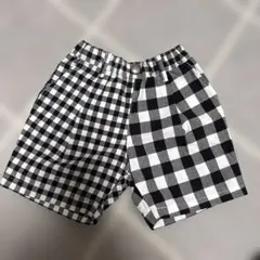 チェック柄ハーフパンツ 90cm アプレレクール