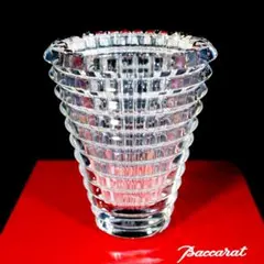 【極美品 送料込み】バカラ アイ フラワー ベース クリアー 花瓶 バカラ Baccarat アイベース 花瓶 Mサイズ 箱付 クリスタル