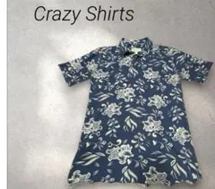 Crazy Shirts ハワイアンポロ 半袖ポロS コットン100% ネイビーのサムネイル