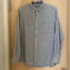 UNIQLO チェック柄 ボタンダウンシャツ L