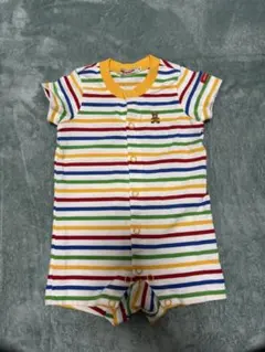 ミキハウス　マルチカラー　ロンパース　70