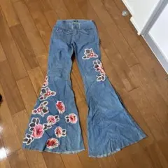 希少D&G DOLCE&GABBANAフレアデニムパンツ ワッペン Y2Kのサムネイル