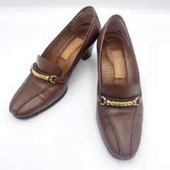 銀座かねまつ パンプス 23cm レザー 日本製