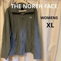 ♡美品＆軽量♡柔らかフリ－ス♡THE NORTH FACE XLグレー刺繍ロゴ