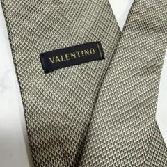 VALENTINO ネクタイ 光沢系 グレー系 シンプル ヴァレンティノ