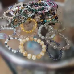 超お得天然石ブレスレットセット 46点