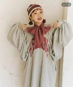 サトムラプロデュース　しましま帽子　夜ネイビー×レッド　LOWRYS FARM