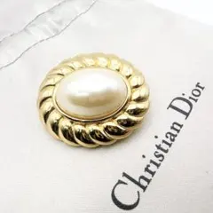 3094 極美品✨Dior　ブローチ　CD　ロゴ　希少　刻印