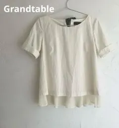 Grandtable 半袖 ブラウス アイボリーのサムネイル